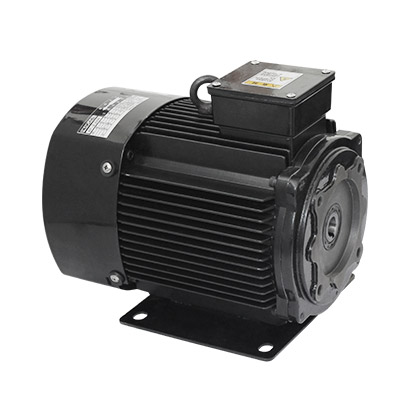 Aluminum shell high efficiency motor